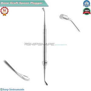 Dental Bone Graft Spoon Plugger Scoop Packer Periodontal Surgical Instruments CE - Picture 1 of 2