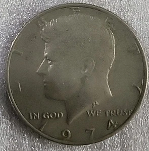 1974 P KENNEDY MEZZO DOLLARO MEDIA CIRCOLATA *B821 - Foto 1 di 3