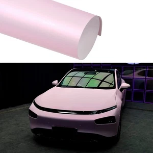 Glossy Chameleon Pink to Purple Car Vinyl Wrap, Maize Pink Car Body Film Sticker - Picture 1 of 11