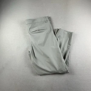 Lululemon Pants Mens 38 Cream ABC PANT Slim Fit Trouser Performance Warpstreme - Picture 1 of 12