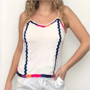 TIGERLILY Es Cana Cami Cotton Camisole Singlet Top Size 10 AU / 6 US - Picture 1 of 10