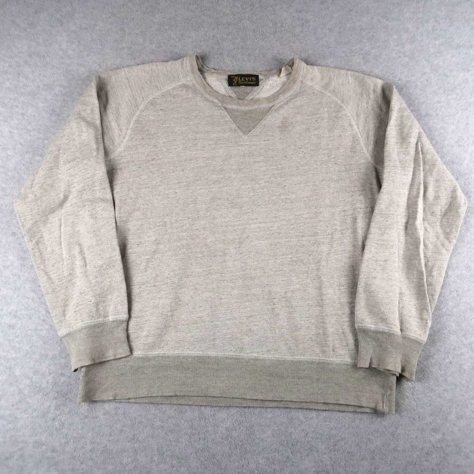 Levi's Vintage Clothing LVC Sportswear 1950s Style Double V Crew Sweatshirt S - Image 1 of 4