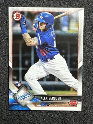 ALEX VERDUGO #72 2018 Bowman Baseball Rookie Card QTY Los Angeles Dodgers - Image 1 of 2