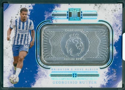2024-25 Panini Impeccable Georginio Rutter Premier League Logo Silver Brighton - Image 1 of 2