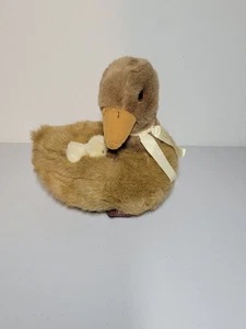 Applause Daphne Duck w/ Duckling Plush 1986 11" Stuffed Animal Leather Feet - Picture 1 of 7