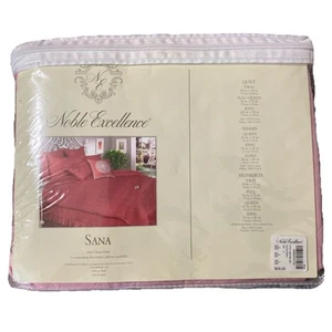 "Falda de cama rosa con volantes vintage Noble Excellence estilo Queen Sana 15"" caída nueva" - Imagen 1 de 7