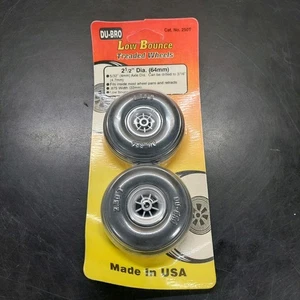 Du-Bro - 2.50" Low Bounce Treaded Wheels New Part 250T - Picture 1 of 2