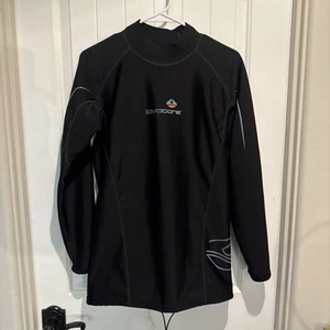 Lavacore Long Sleeve Pullover Scuba Top Black Fleece Lined -  Size L - Picture 1 of 4