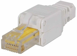 Intellinet RJ45 Modular Plug, Toolless Connector, Cat5/5e/6, 22-26 AWG Solid and - Photo 1/4