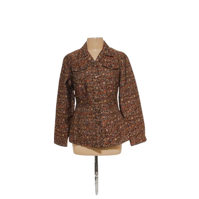 Blazer Coldwater Creek naranja floral Foto 1 de 4
