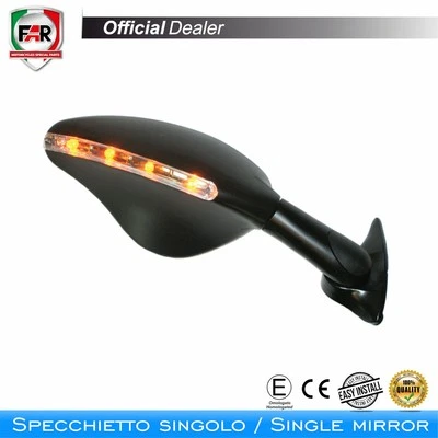 Miroir Rétroviseur FAR 7393 Gauche Homologué Moto De Carénage - Photo 1/3