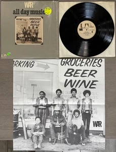 WAR ALL DAY MUSIC~ORG 1971 UNITED ARTISTS/FAR OUT LP w/SHRINK~POSTER INSERT~FUNK - Picture 1 of 3