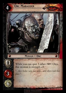 LOTR TCG 7u301 Orc Marauder Return of the King - Picture 1 of 1