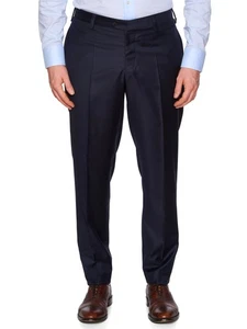 MAURO BLASI Navy Blue Wool Super 150'S Dress Pants EU 52 NEW US 36 - Picture 1 of 7