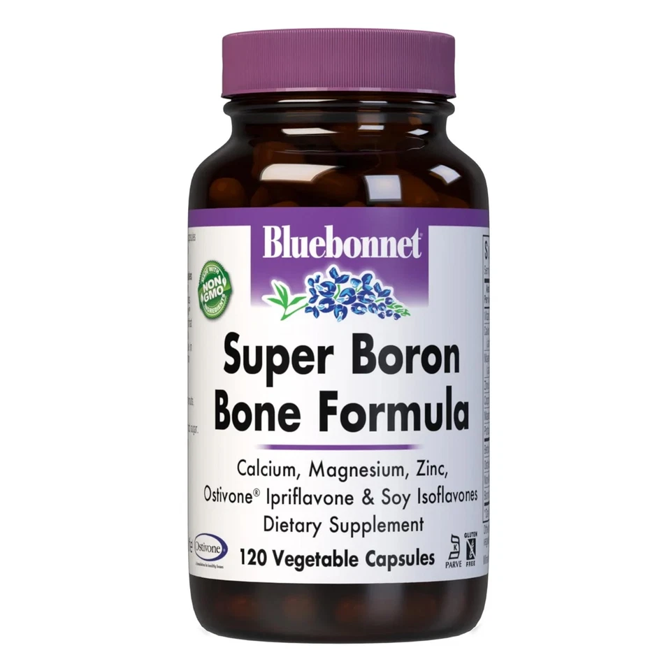 Bluebonnet Super Boron Bone Formula 120 cápsulas vegetales Foto 1 de 3