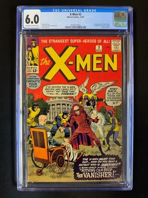 X-MEN #2  CGC 6.0  1st Appearance Vanisher -EXCEL Bright Colors/Gloss & GREAT Re - Image 1 of 3