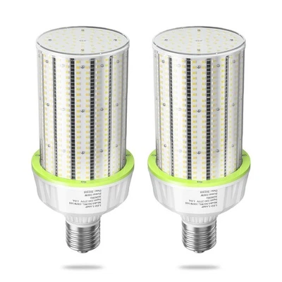 2-Pack 100W LED Corn Light Bulb E39 Mogul 15000lm AC110-277V, 6000K Cool White - Image 1 of 4