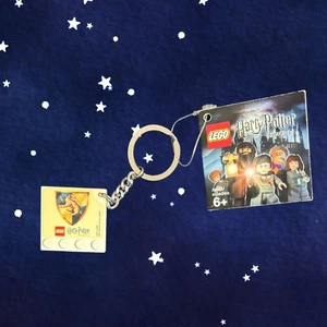 Lego Block Harry Potter “Hufflepuff” House Crest Keychain, with Tags - Picture 1 of 9