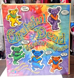 RARE Liquid Blue~ Grateful Dead Dancin' Bears MAGNET Set, 1996 Sealed/New - Picture 1 of 6