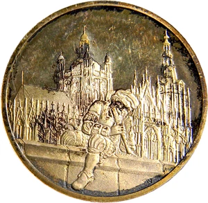Netherlands 10 Gerritje 's-Hertogenbosch 800 years Silver Token Coin (04733) - Picture 1 of 2