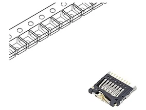 Złącze wtykowe DM3D-SF-HIR2: do kart SD Micro Push-Pull SMT na PCB HIROSE - Zdjęcie 1 z 1