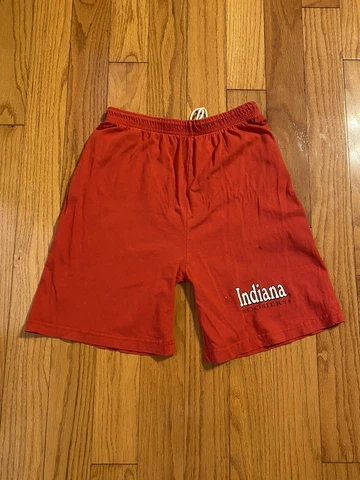 Vintage Indiana University IU Hoosiers Sweat Pant Cotton Shorts Size L 90s Cover