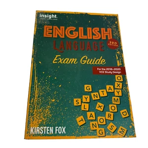 Insight English Language Exam Guide 3rd Edition VCE Study Design Book - Picture 1 of 8
