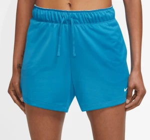 Nike Women's Dri-Fit Attack Training Shorts 5" Side PocketsBright Blue NWT XL - Picture 1 of 4
