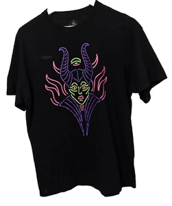 Disney Parks Men's Large Maleficent Neon Short Sleeves T-Shirt Sleeping Beauty - Picture 1 of 6