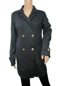 Kate & Mallory Black Long Sleeve Double Breasted Blazer Jacket Size M - Picture 1 of 2