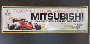 1985 MITSUBISHI AUSTRALIAN F1 GRAND PRIX OFFICIAL STICKER - Bild 1 von 1