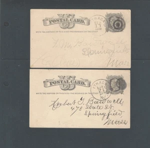 Ca 1876 Ithica NY (2) Early Used Postal Cards - Picture 1 of 2