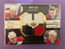 2007-08 Upper Deck Fab Four Fabrics 086/100 Jokinen Vokoun Horton Bouwmeester
