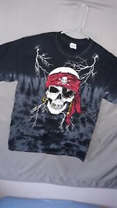 St Augustine Florida PIRATE tie dye T SHIRT tee cool graphic eyepatch 