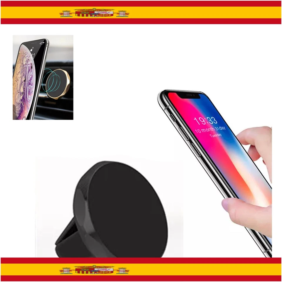 Soporte Magnetico De Coche Para Telefono Movil Rejilla Ventilación Vehiculo Iman - Imagen 1 de 1