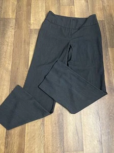 Apt. 9 Dress Pants Womens 4P Gray Curvy Fit Poly Rayon Stretch Comfort Career - Picture 1 of 6