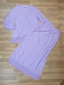 BHS Skirt Suit 2 piece Ladies Womens Jacket Size 14 Skirt 14 Lilac Long Skirt - Picture 1 of 9
