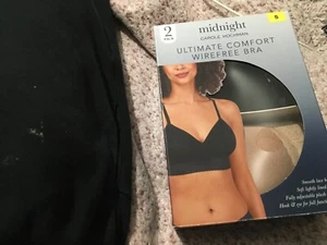 Carole Hochman Midnight Ultimate Comfort Wirefree Bra / Box of 2 / Black /rugby - Picture 1 of 1