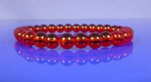 Red Bracelet, small 6mm glass beads - Picture 1 of 1