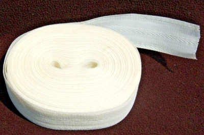 Frost King RE-WEB KIT Lawn Chair Webbing 72' x 2-1/4" White w Silver Tracer vtg. - Image 1 of 4