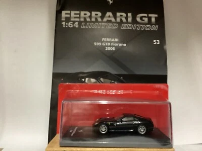 FERRARI  599 GTB FIORANO   2006  1/64 die-cast + BOOKLET  Limited edition - Immagine 1 di 4
