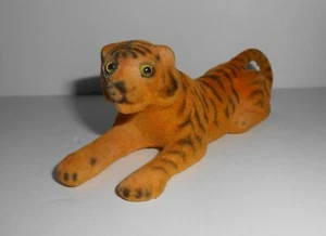 Small Vintage Velvet Toy Tiger - Picture 1 of 7