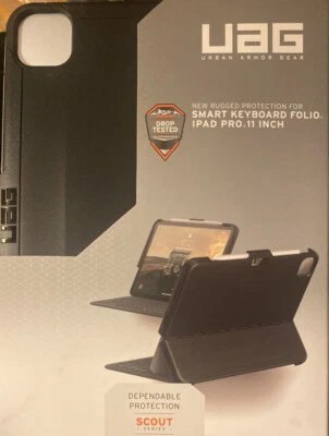 UAG Urban Armor Gear Scout Series Smart Keyboard Folio Ipad Pro 11 “ Inch Black - Image 1 of 2