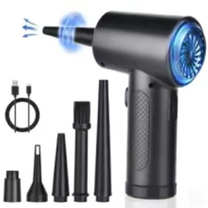 Souffleur d'air électrique sans fil portable Air Duster 51000 tr/min pour PC portable clavier - Photo 1/5