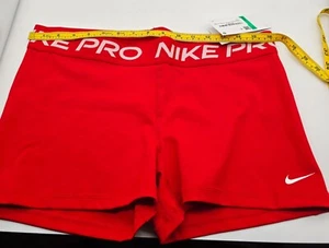 Nike pro Women's shorts 3" University Red/White, CZ9857-658 - Picture 1 of 13