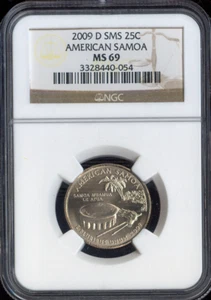 2009-D American Samoa Quarter NGC MS69 SMS Quality - Picture 1 of 2