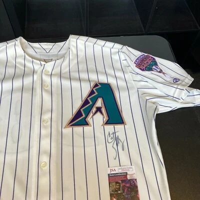 Curt Schilling Signed Authentic 2001 Arizona Diamondbacks Game Issued Jersey JSA - Image 1 of 4