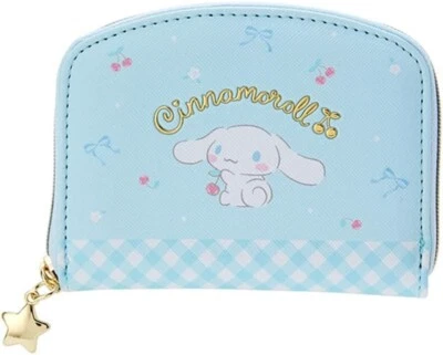 Estuche para monedas Sanrio rollo canela, cierre tipo cremallera, azul claro Foto 1 de 4