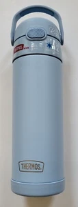 THERMOS FUNTAINER 16 Ounce Stainless Steel Vacuum Insulated Bottle, LT BLUE, NEW - Picture 1 of 8