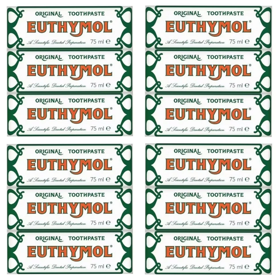 12 x Euthymol Original Toothpaste 75ml